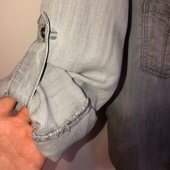 Gray Ombré Chambray Button Down - Picture 5 of 6